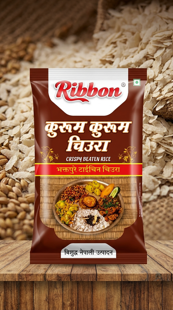 Ribbon Red Beaten Rice