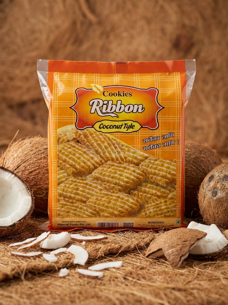 Ribbon Coconut Tyle Cookies